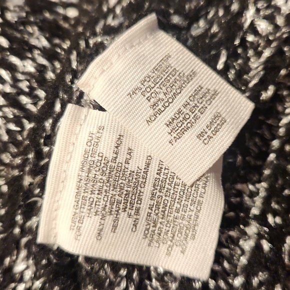 Rachel Rachel Roy black silver metallic cardigan small - Picture 6 of 6